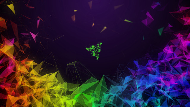 Colorful lizard rainbow background triangles free wallpaper for desktop - medium preview image