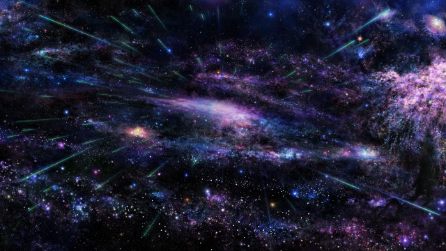 Space colorful stars dust aliens free wallpaper for desktop - medium preview image