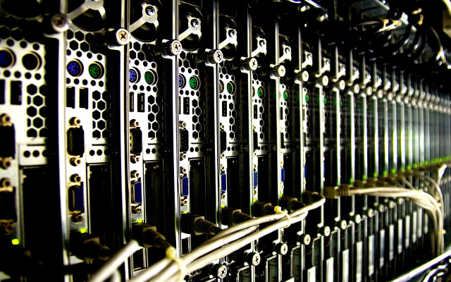 Servers wires server room windows free wallpaper for desktop - medium preview image