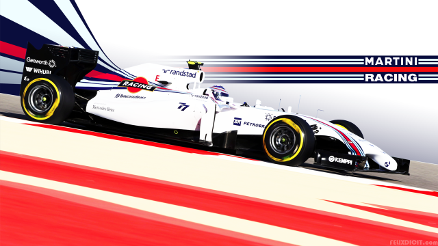 White race car race track free wallpaper for desktop - medium preview image