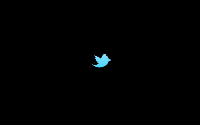 Blue twitter bird dark sky free wallpaper for desktop - medium preview image