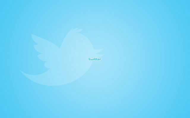 Blue twitter logo minimalist screenshot free wallpaper for desktop - medium preview image