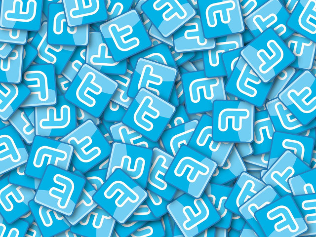 Facebook blue white letters scattered free wallpaper for desktop - medium preview image