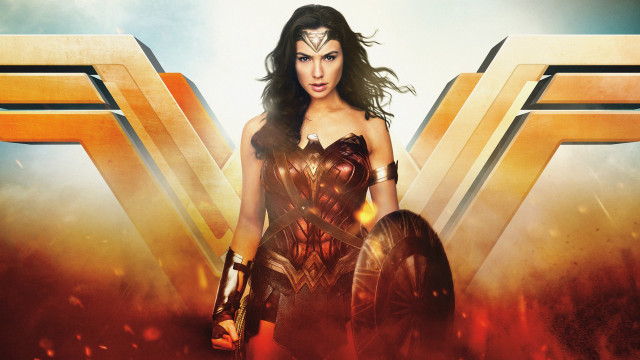 Woman wonder costume flames background free wallpaper for desktop - medium preview image