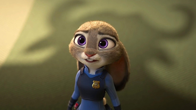 Cartoon character blue dress brown free wallpaper for desktop - medium preview image