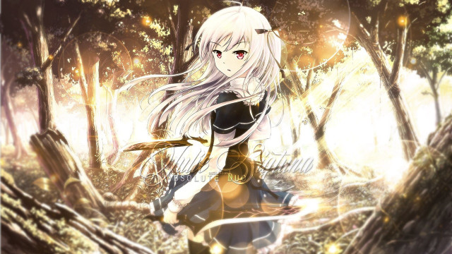 Woman forest sword light shining free wallpaper for desktop - medium preview image