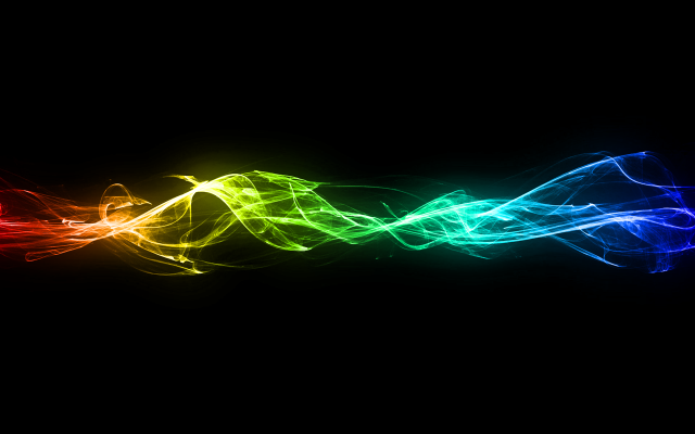 Colorful light painting black background free wallpaper for desktop - medium preview image