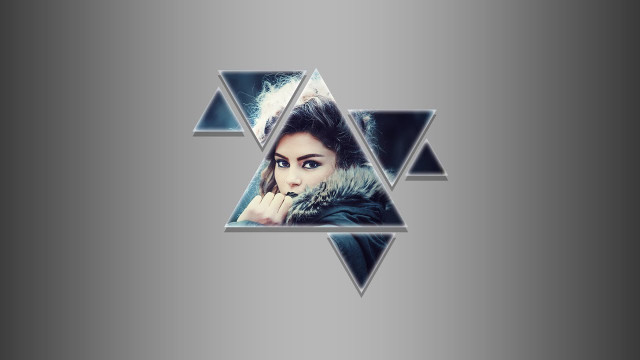 Woman fur coat star david free wallpaper for desktop - medium preview image