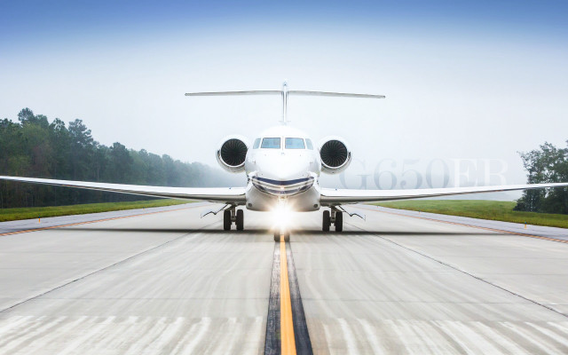 Small airplane runway airport sunlight free wallpaper for desktop - medium preview image