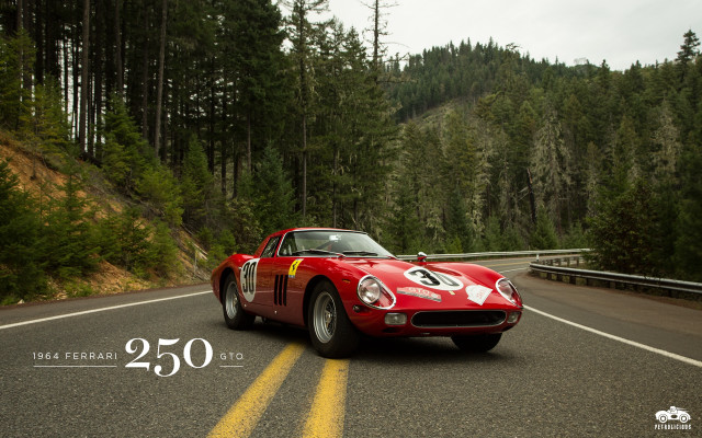 Red sports car forest road #3 free wallpaper for desktop - medium preview image