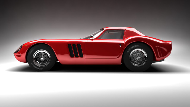 Red sports car studio gray #8 free wallpaper for desktop - medium preview image