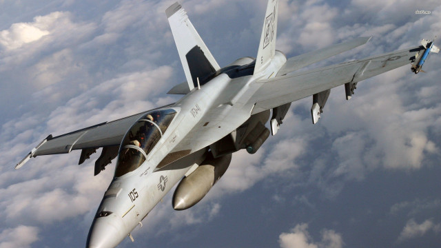 Fighter jet cloudy sky propeller #2 free wallpaper for desktop - medium preview image