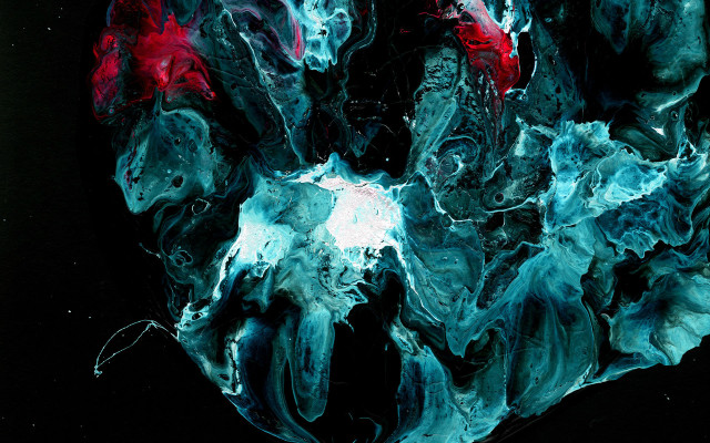 Black background red blue substance free wallpaper for desktop - medium preview image