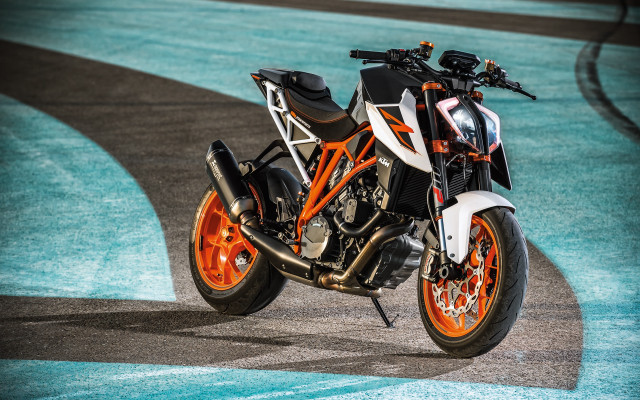 Motorcycle black white orange rims free wallpaper for desktop - medium preview image