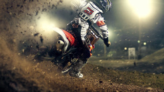 Man riding dirt bike night - dee whitcomb free wallpaper