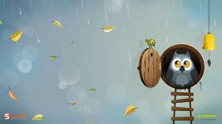 Bird perched ladder barrel rain - diego gisbert llorens free wallpaper for desktop