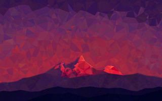 Red mountain purple sky red - a purple sky in the background free wallpaper for desktop