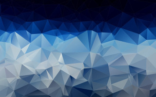 Blue white abstract lowpoly geometric - buckminster fuller free wallpaper