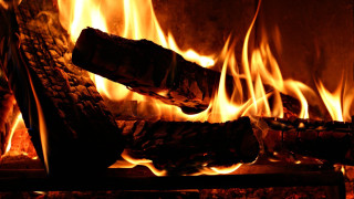 Fire flame embers - a fireplace free wallpaper