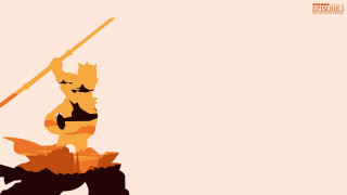 Man sword shield bird silhouette - liam brazier free wallpaper