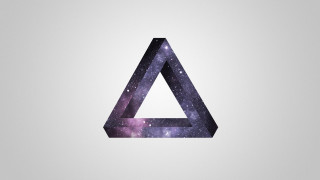 Triangle galaxy stars letterA geometric - the letter free wallpaper