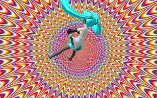 Woman flying colorful pattern blue - a blue scarf free wallpaper