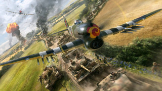 Military planes smoke tanks grass 2 - cgstudio free wallpaper