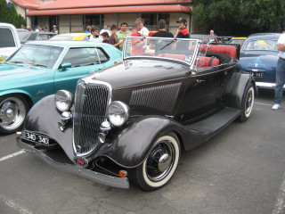 Black car parking lot people - an art deco sculpture free wallpaper