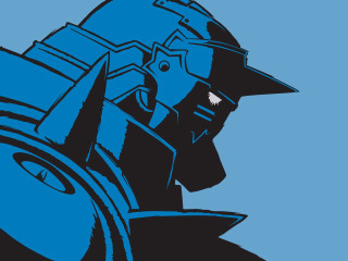 Man hat blue background black - a man in a hat free wallpaper