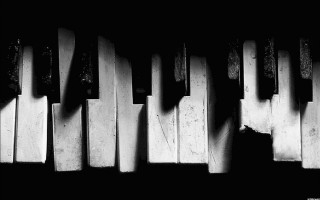 Black white piano keys fluxus - the key free wallpaper