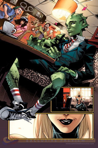 Woman suit tie bar zombie - benjamin marra free wallpaper