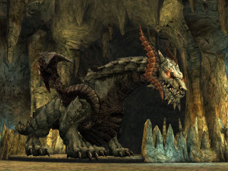 Large dragon cave rocks rock - a cave free wallpaper