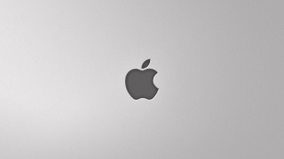 Apple logo laptop minimalism blackwhite - beeple free wallpaper