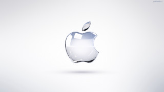 Apple logo white background shadow - an apple logo free wallpaper for desktop