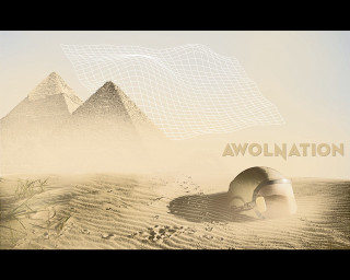 Desert tent pyramid sunset sand - ambient occlusion free wallpaper for desktop