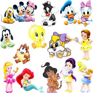 Cartoon characters group together image - a group of cartoon characters free wallpaper for tablet