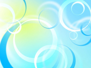 Blue yellow background circles bubbles - circle free wallpaper