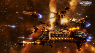 Space station small ships stars - warhammer free wallpaper for desktop