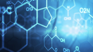 Blue background chemical structures numbers - biopunk free wallpaper for desktop