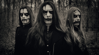 Skull face paint forest people 2 - free dark wallpaper for desktop