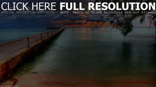 Pier quote beautiful scenery sunset - empty free wallpaper