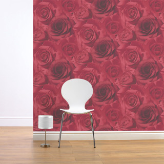 Chair wall redrose lamp roses - front of a wall free wallpaper
