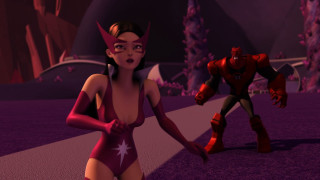 Cartoon character red suit star - a red star free wallpaper