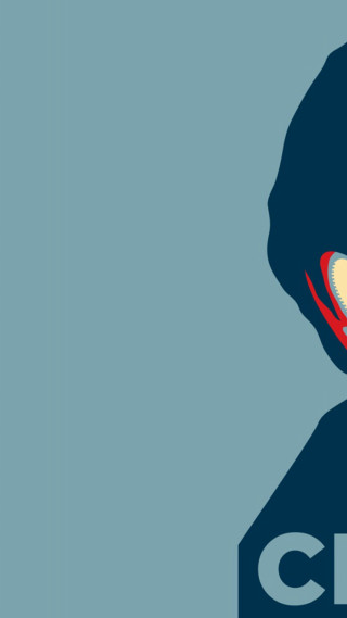 Red eye black hat blue - facial muscle free wallpaper