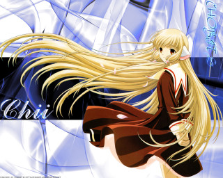 Girl blonde hair dress flying - a long tail free wallpaper