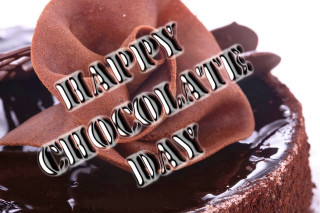 Chocolate cake happy chocolate day - a chocolate cake free wallpaper for desktop