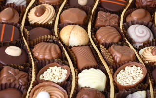Close up box chocolates nuts 2 - clara peeters free wallpaper