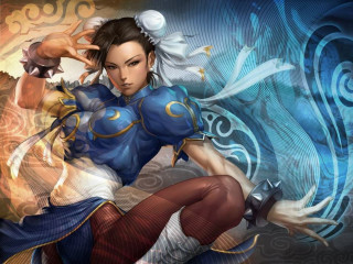 Woman blue outfit sword blue 2 - a blue outfit free wallpaper for desktop