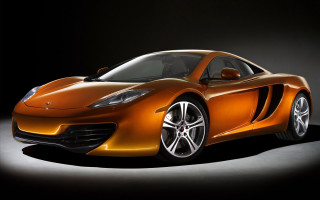 Orange sports car dark room 17 - nice looking orange sports car free wallpaper