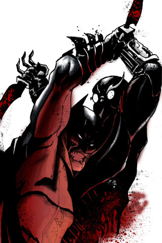 Batman catwoman guns blood splatters - the floor free wallpaper for mobile